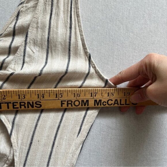 Gentle Fawn Arthur Linen tie back stripe jumpsuit Sz 2 - Picture 15 of 16